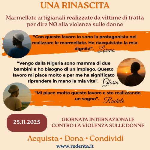 CNAO PROMUOVE L’INIZIATIVA A SOSTEGNO DI REDENTA NELLA GIORNATA CONTRO LA VIOLENZA SULLE DONNE CNAO PROMUOVE L’INIZIATIVA A SOSTEGNO DI REDENTA NELLA GIORNATA CONTRO LA VIOLENZA SULLE DONNE