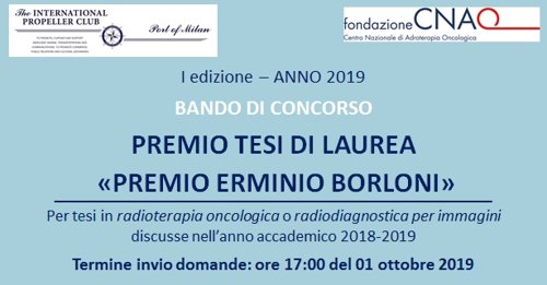 Bando di concorso per tesi di laurea in radioterapia o radiodiagnostica per immagini. Premio 